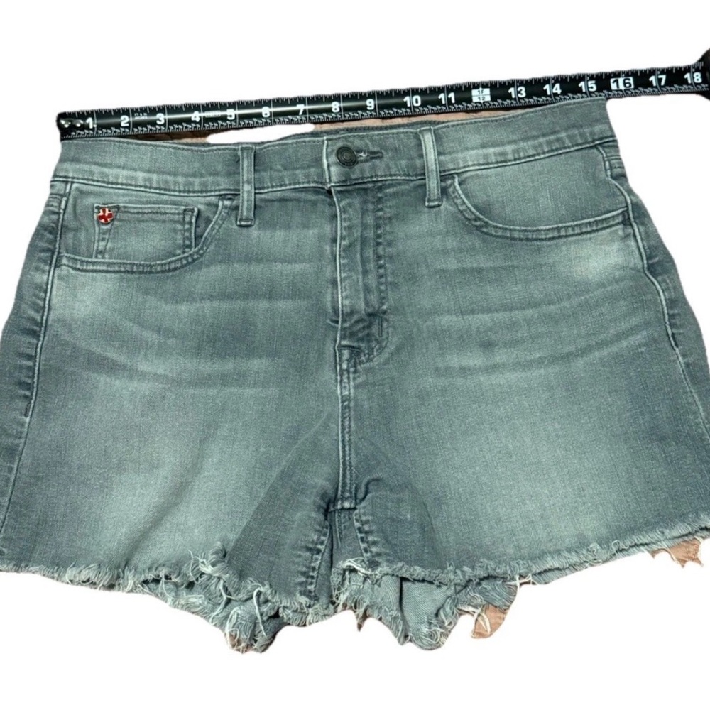 Hudson Cutoff Shorts Women 30 Gray Denim Gemma Short Mid Rise Cotton Stretchy - Picture 7 of 10